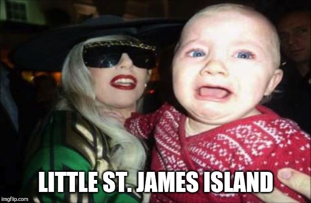 Gaga Baby Meme | LITTLE ST. JAMES ISLAND | image tagged in memes,gaga baby | made w/ Imgflip meme maker