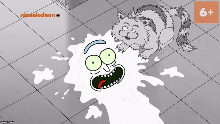 Milk Rick | image tagged in pickle rick,sanjay and craig,rick and morty | made w/ Imgflip meme maker