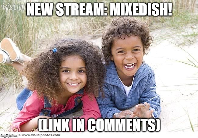 NEW STREAM: MIXEDISH! (LINK IN COMMENTS) | made w/ Imgflip meme maker