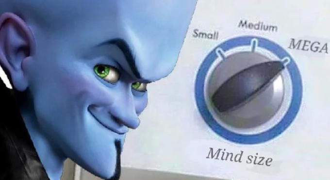 High Quality Mega Mind Size Blank Meme Template