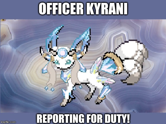 Lewders will be shot with crystals, water, plants, and guns. | OFFICER KYRANI; REPORTING FOR DUTY! | made w/ Imgflip meme maker