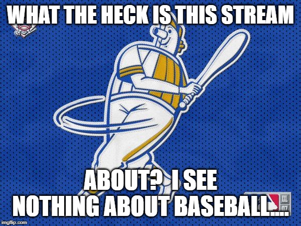 Brewers |  WHAT THE HECK IS THIS STREAM; ABOUT?  I SEE NOTHING ABOUT BASEBALL.... | image tagged in brewers | made w/ Imgflip meme maker
