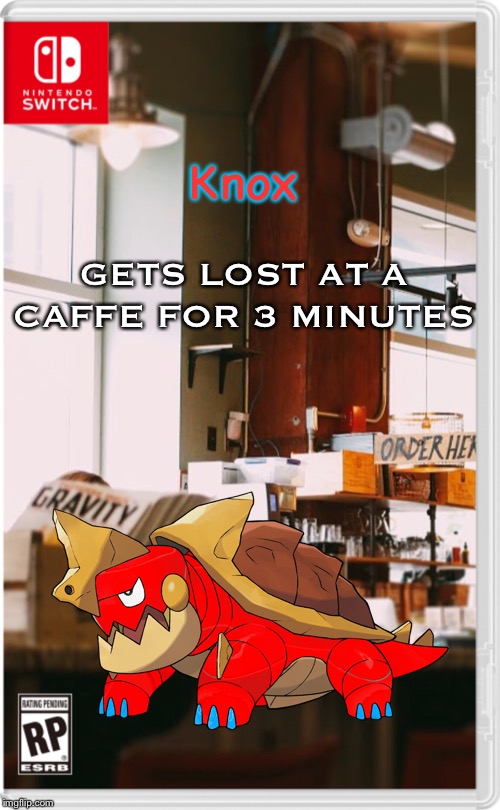 For 3 minutes | GETS LOST AT A CAFFE FOR 3 MINUTES; Knox | made w/ Imgflip meme maker