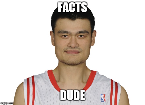 FACTS; DUDE | image tagged in nba,tall | made w/ Imgflip meme maker