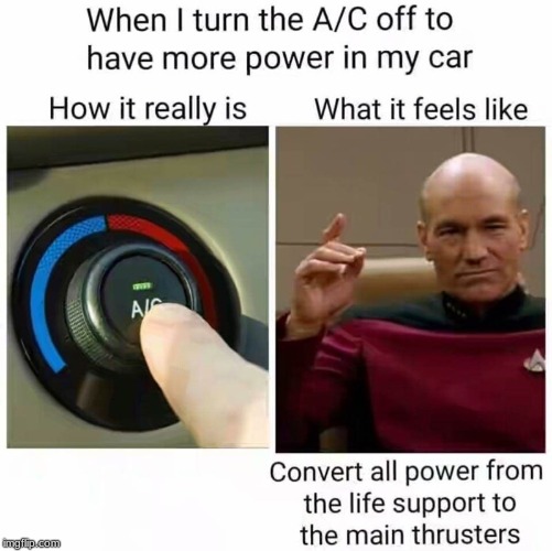 when a/c | image tagged in dude | made w/ Imgflip meme maker