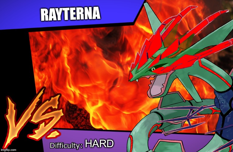Rayterna is really huge....and it can megamax evolve. | RAYTERNA; HARD | made w/ Imgflip meme maker