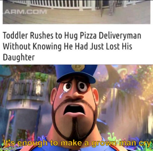 No, I'm not crying | It's enough to make a grown man cry | image tagged in it's enough to make a grown man cry,memes,sad,pizza | made w/ Imgflip meme maker