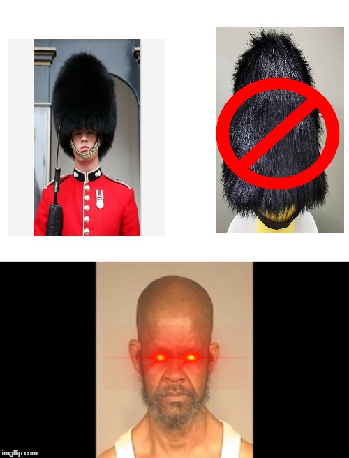 Who knows whats under that hat... | image tagged in blank white template,memes,funny,funny memes,british soldier,forehead | made w/ Imgflip meme maker