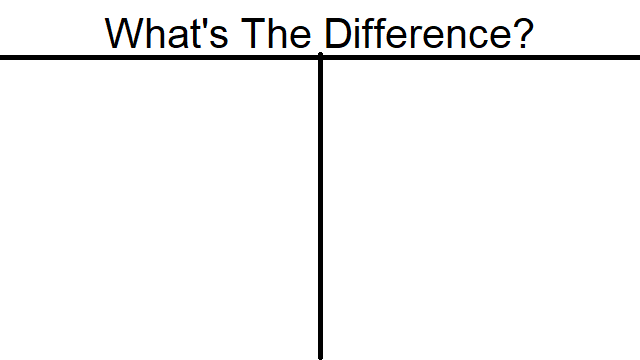 High Quality What's The Difference Blank Meme Template