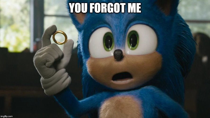 New Sonic Trailer | YOU FORGOT ME | image tagged in new sonic trailer | made w/ Imgflip meme maker