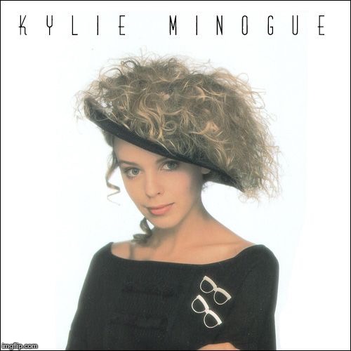 Photo shoot for the “Kylie” album, her first (1988) | image tagged in kylie minogue,album,photography,hat,cute girl,hair | made w/ Imgflip meme maker