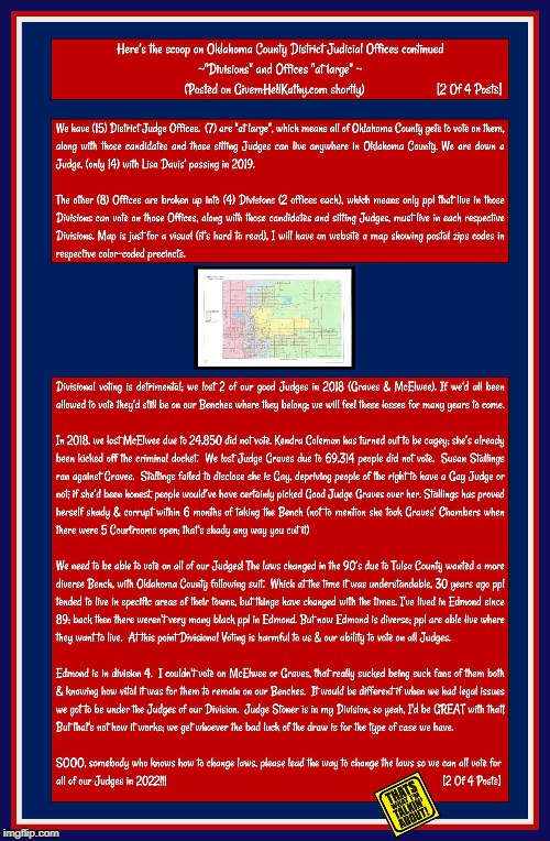 The scoop on OKCO District Judges & Detrimentally Divisional Voting (post 2 of 4)
#5_Step_Justice_Slide
#Strive_4_Jive_2025 | image tagged in oklahoma,court,corruption,supreme court,judge,tyranny | made w/ Imgflip meme maker