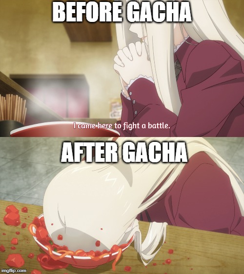 BEFORE GACHA; AFTER GACHA | made w/ Imgflip meme maker