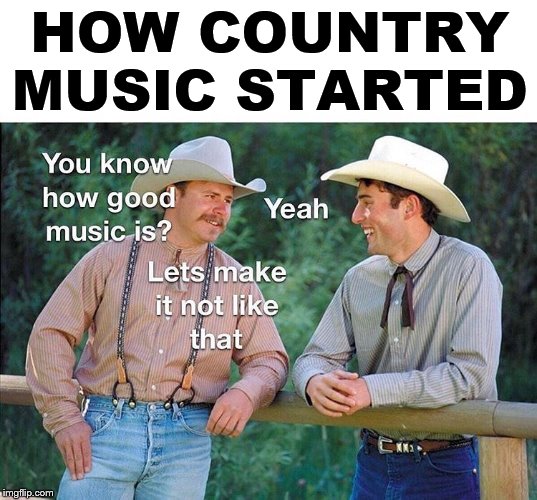 Yee Haw | HOW COUNTRY MUSIC STARTED | image tagged in country music | made w/ Imgflip meme maker