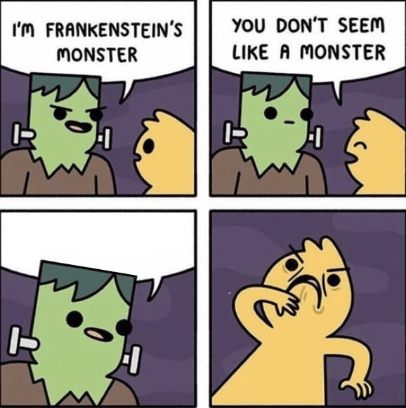 High Quality Frankenstein Blank Meme Template