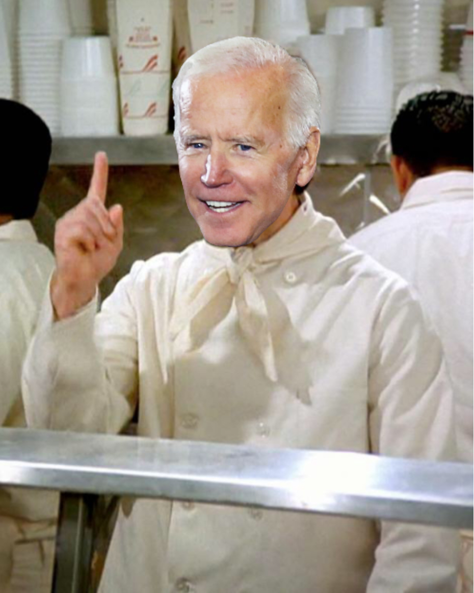 Soup Nazi Joe Biden Blank Meme Template