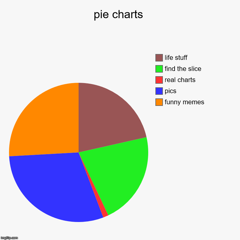 pie charts | funny memes, pics, real charts, find the slice, life stuff | image tagged in charts,pie charts | made w/ Imgflip chart maker