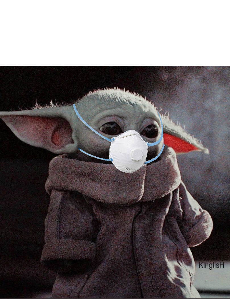 High Quality Coronavirus Baby Yoda Blank Meme Template