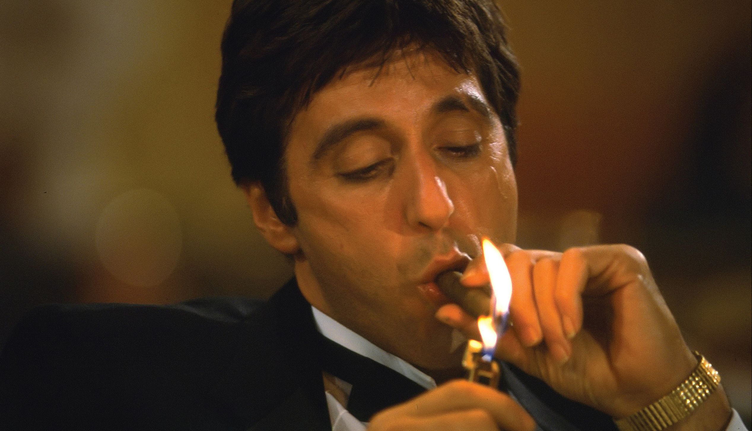 Al Pacino smoking Blank Meme Template