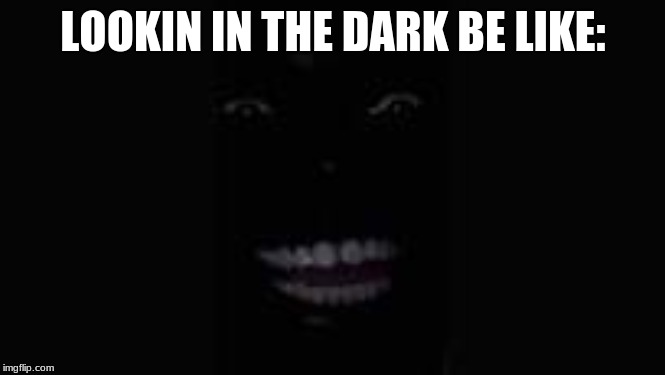 Laughing in the dark | LOOKIN IN THE DARK BE LIKE: | image tagged in memes | made w/ Imgflip meme maker