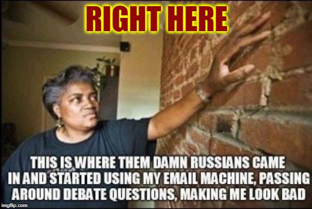 From New Orleans, Donna seems always to fall on her feet | RIGHT HERE | image tagged in vince vance,donna brazile,you're fired,cnn,hired,fox news | made w/ Imgflip meme maker