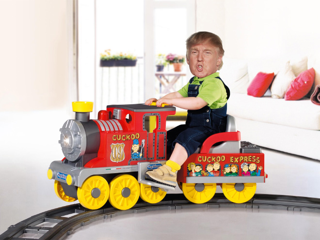 Little Trump Train Blank Meme Template