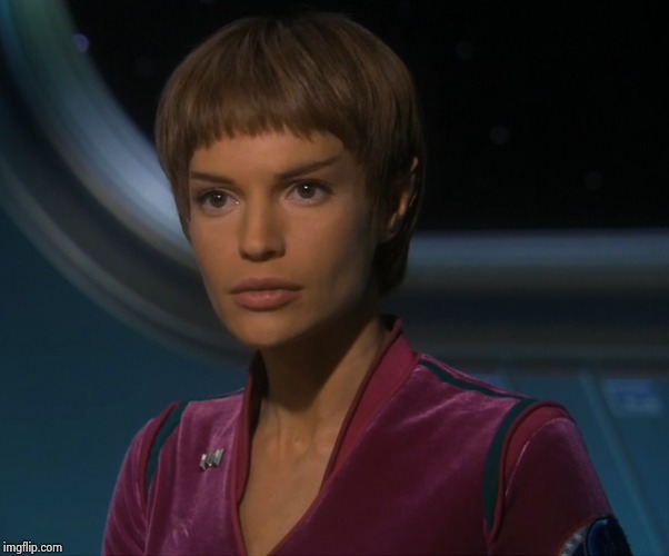 T'Pol staring | image tagged in t'pol staring | made w/ Imgflip meme maker