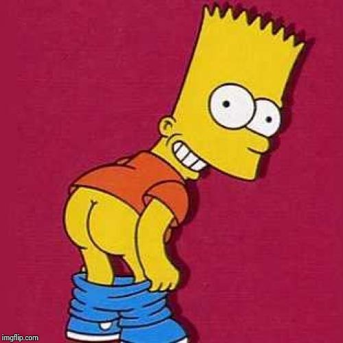 Bart Simpson Mooning | image tagged in bart simpson mooning | made w/ Imgflip meme maker