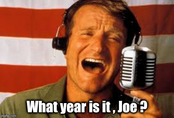 Robin Williams | What year is it , Joe ? | image tagged in robin williams | made w/ Imgflip meme maker