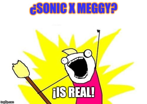 X All The Y | ¿SONIC X MEGGY? ¡IS REAL! | image tagged in memes,x all the y | made w/ Imgflip meme maker