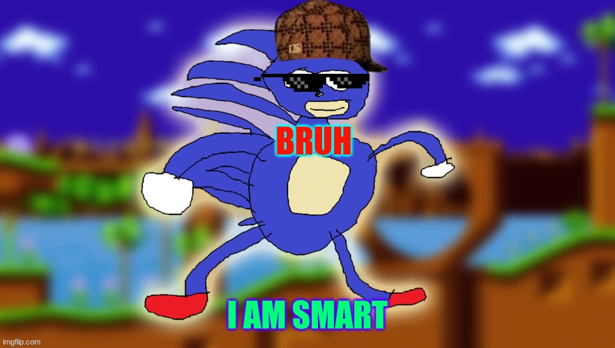 High Quality slimme sonic Blank Meme Template