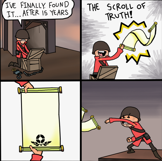 solider's scroll Blank Meme Template