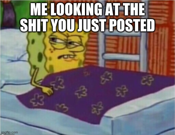 ME LOOKING AT THE SHIT YOU JUST POSTED | made w/ Imgflip meme maker