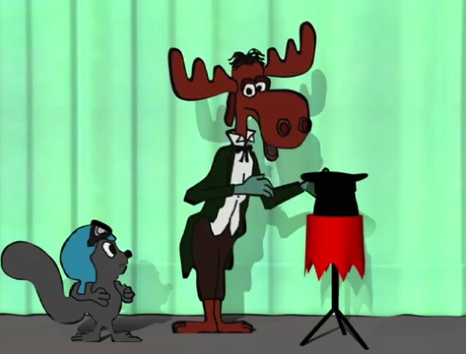 High Quality Bullwinkle Rocky Hat Blank Meme Template