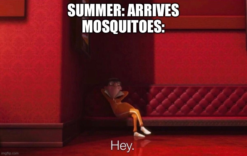 Vector | SUMMER: ARRIVES
MOSQUITOES: | image tagged in vector | made w/ Imgflip meme maker