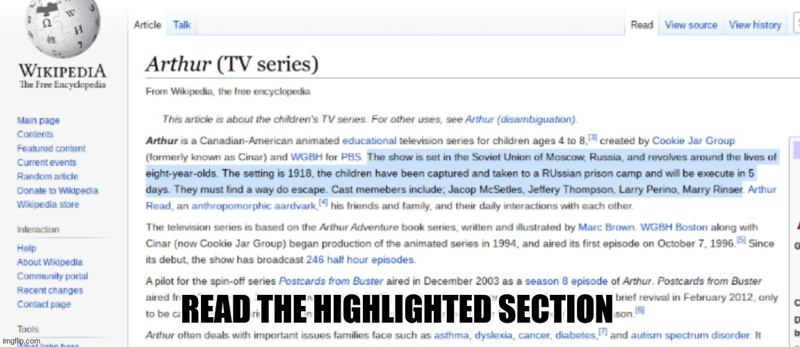 what did i just read | READ THE HIGHLIGHTED SECTION | image tagged in what did i just read,arthur | made w/ Imgflip meme maker