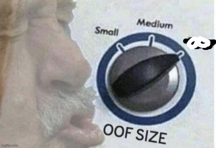 Oof size large | image tagged in oof size large | made w/ Imgflip meme maker
