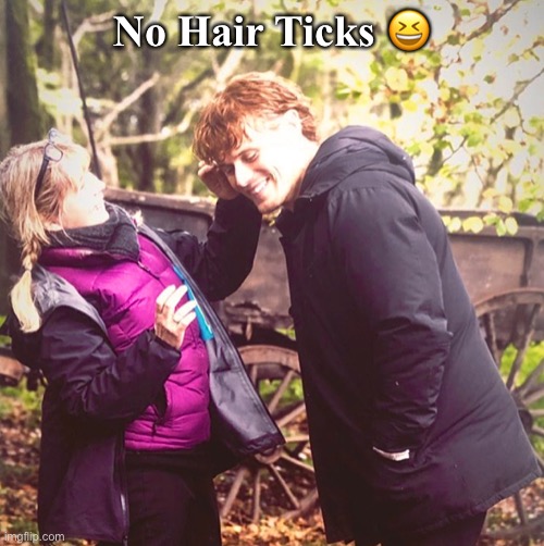 Outlander | No Hair Ticks 😆 | image tagged in hair ticks | made w/ Imgflip meme maker