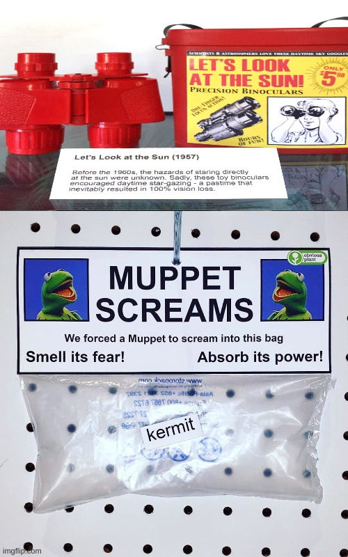 Caption not needed | image tagged in memes,muppets,binoculars | made w/ Imgflip meme maker
