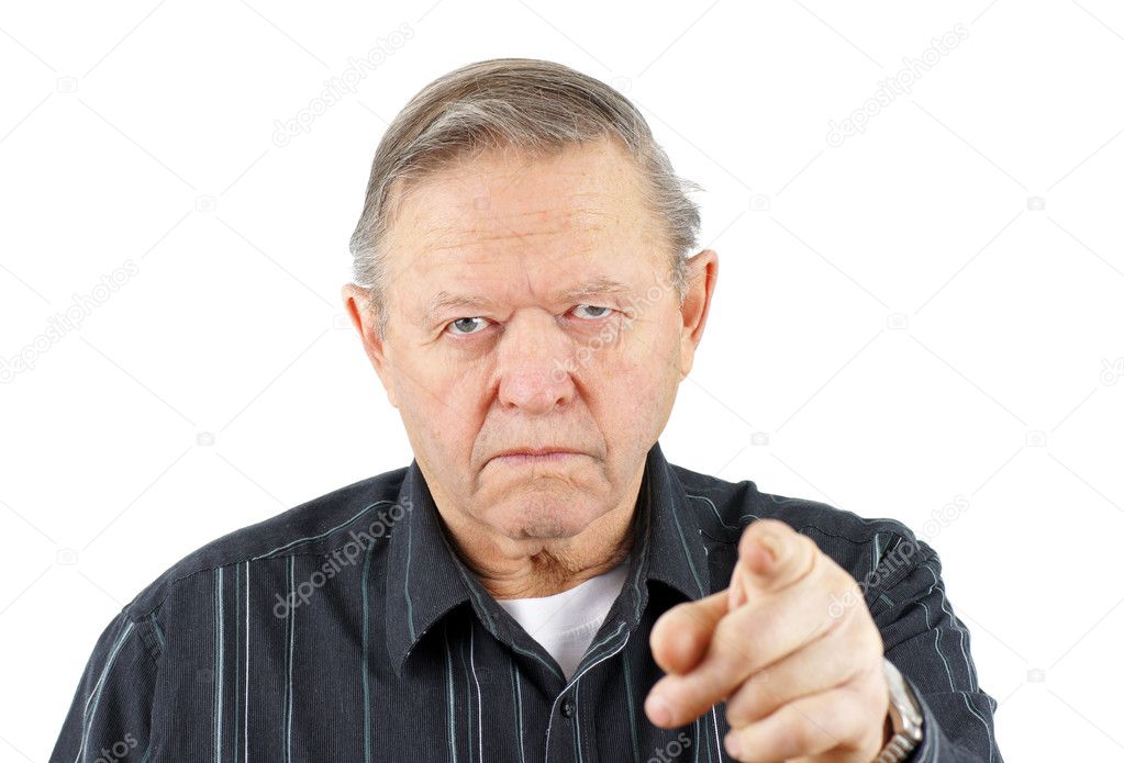 High Quality Man pointing finger Blank Meme Template