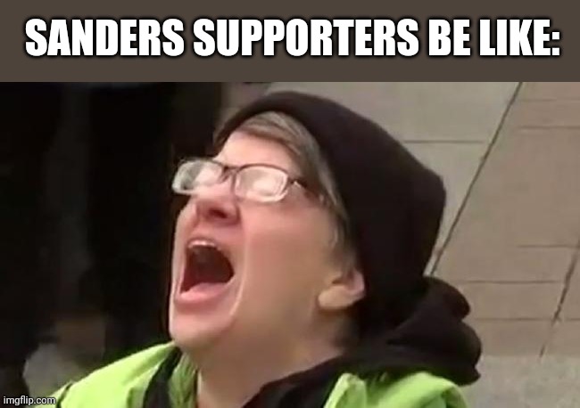 Anti Trump  | SANDERS SUPPORTERS BE LIKE: | image tagged in anti trump | made w/ Imgflip meme maker