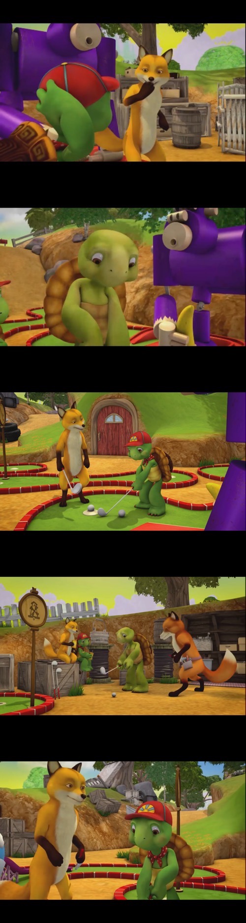 franklin and friends hole in one scene Blank Meme Template
