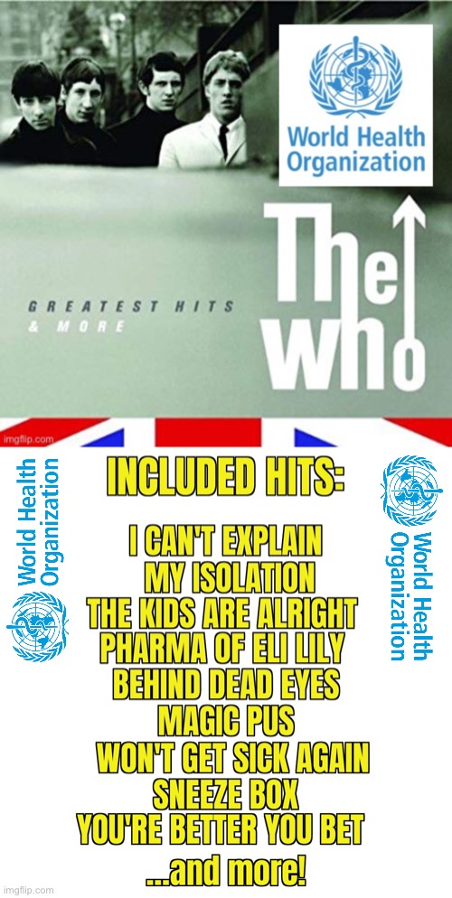 New World Health Organisation Record | image tagged in who,health,hits,the who,virus,coronavirus | made w/ Imgflip meme maker