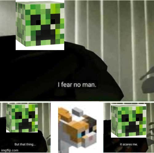 I fear no man but that thing it scares me | image tagged in i fear no man but that thing it scares me | made w/ Imgflip meme maker