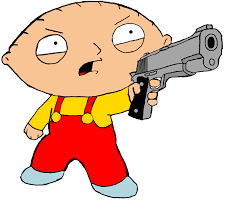 stewie with gun Blank Meme Template