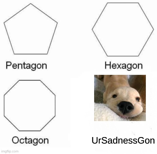 Pentagon Hexagon Octagon | UrSadnessGon | image tagged in memes,pentagon hexagon octagon | made w/ Imgflip meme maker
