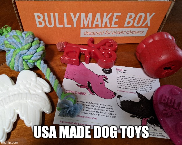 USA MADE DOG TOYS | made w/ Imgflip meme maker