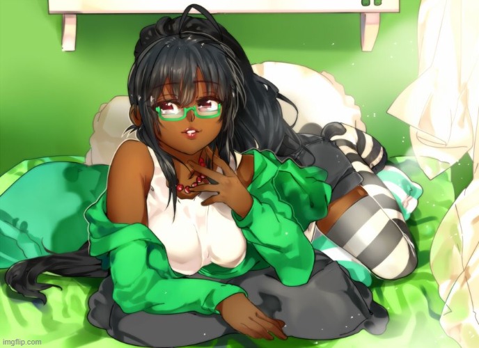 Anime Girl in Green | image tagged in anime girl in green | made w/ Imgflip meme maker