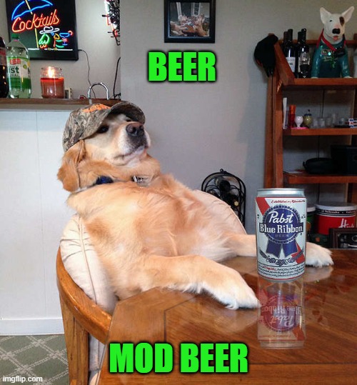 BEER; MOD BEER | made w/ Imgflip meme maker