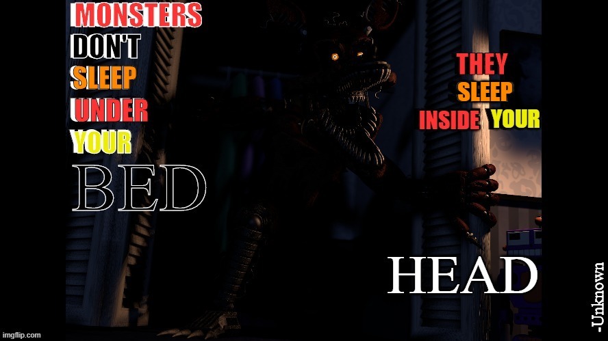 image tagged in foxy,foxy five nights at freddy's,nightmare foxy,quotes | made w/ Imgflip meme maker